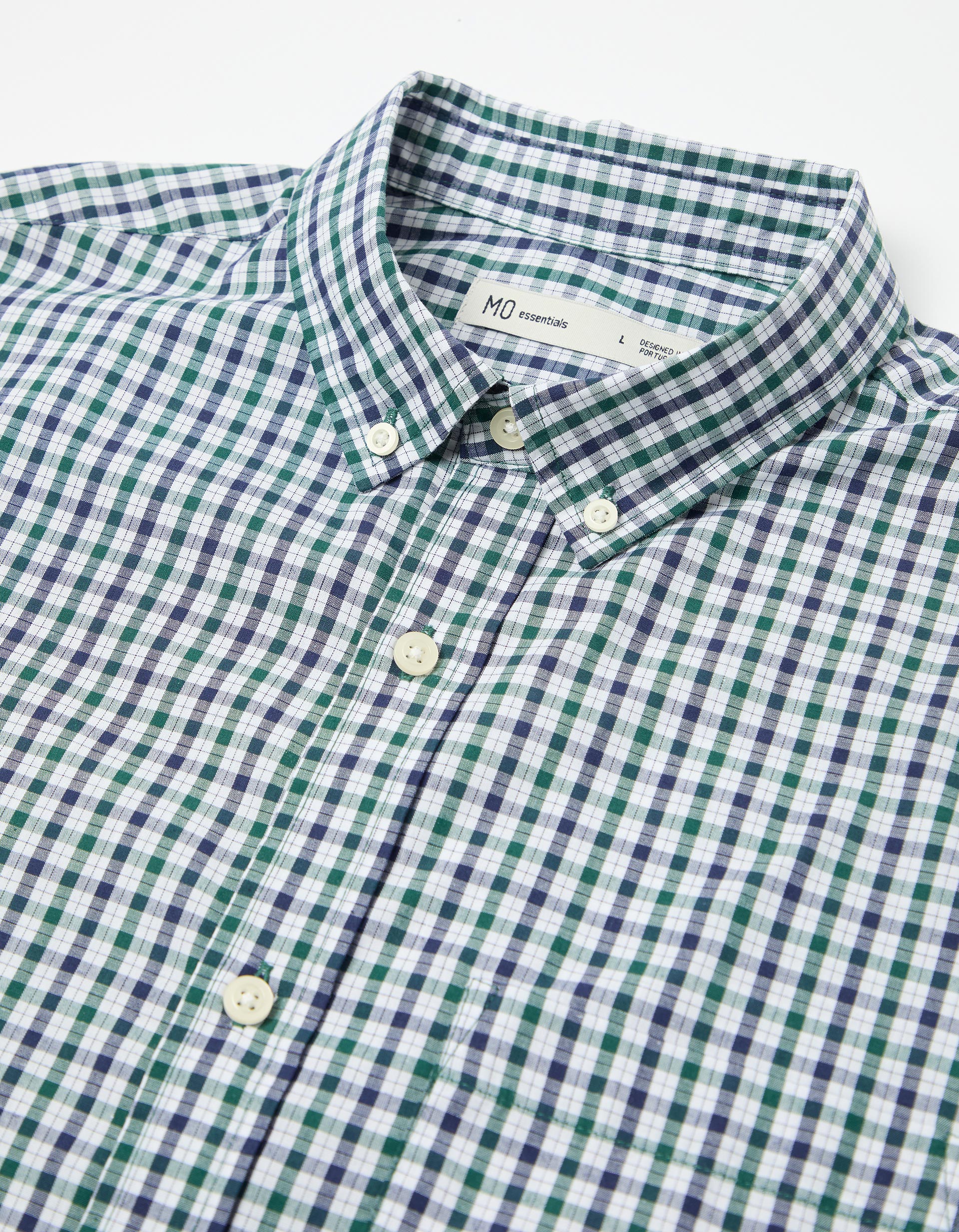 Camisa Xadrez, Homem, Verde Escuro
