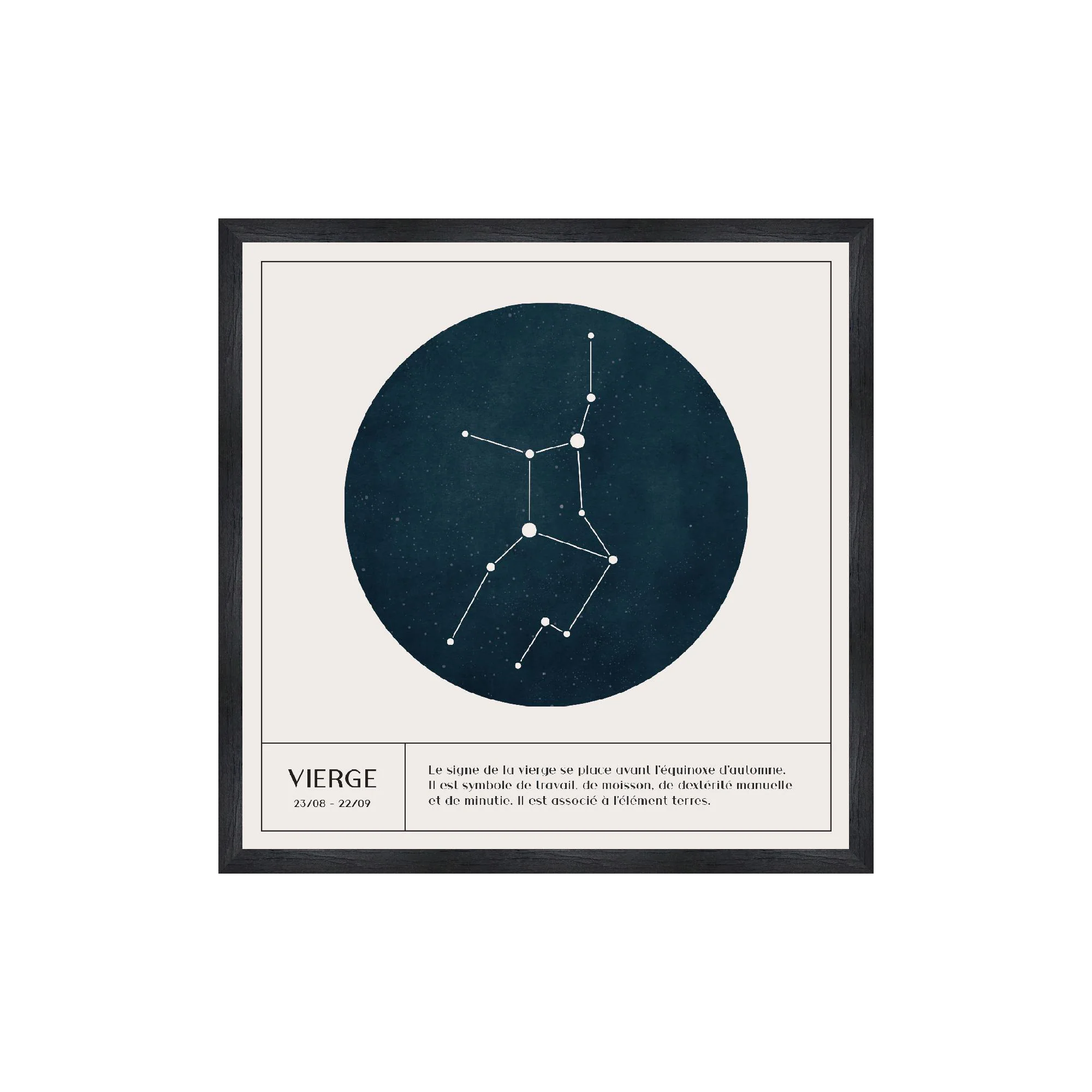 4MURS Tableau ASTRO VIERGE coloris blanc