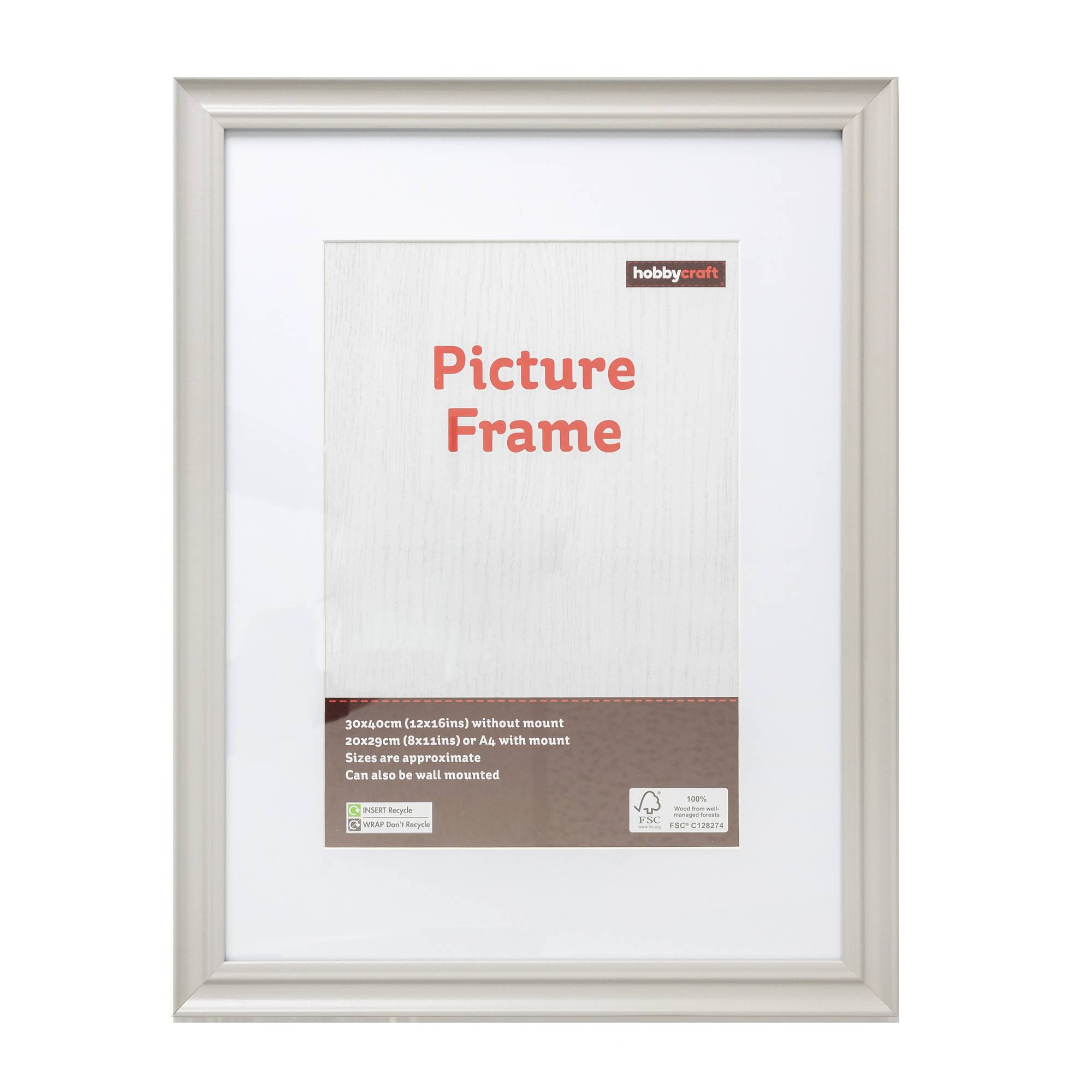 Vintage Grey Picture Frame 30cm x 40cm