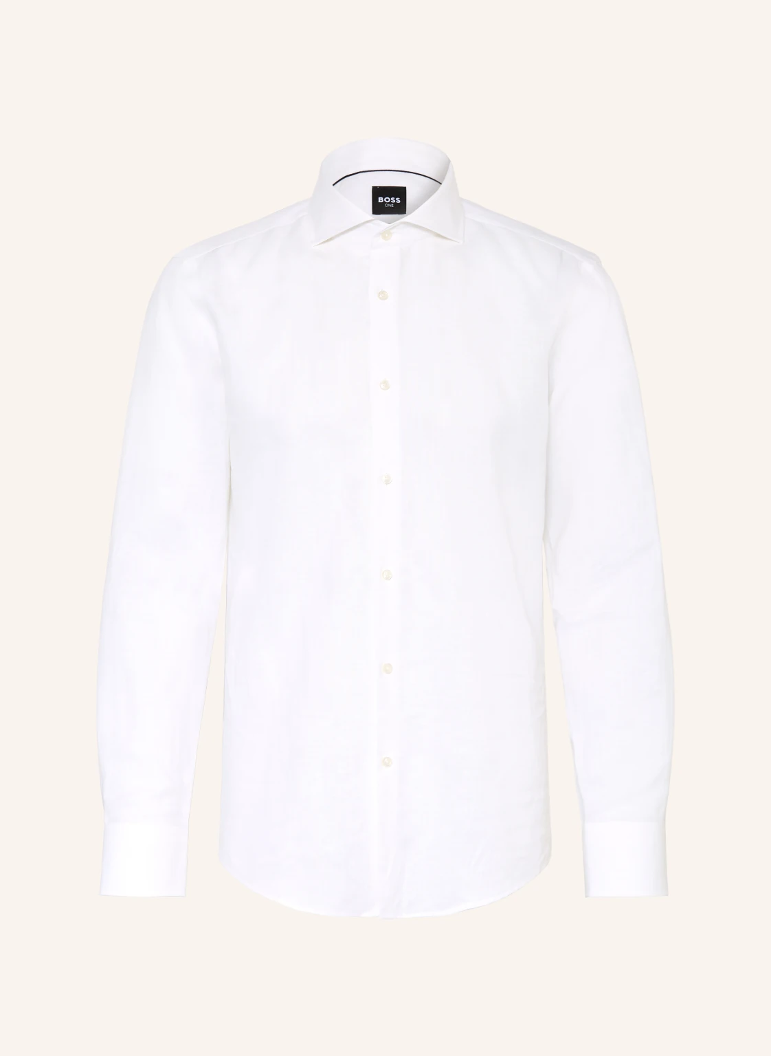 BOSS Hemd HANK Slim Fit mit Leinen