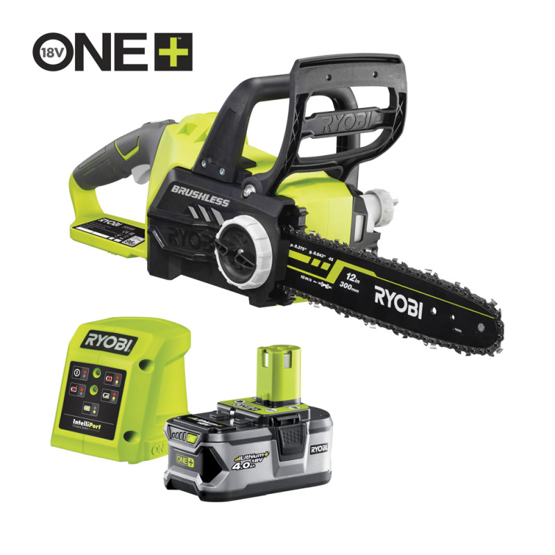 Tronçonneuse sur batterie RCS1830-140B 18 V 4 Ah 30 cm RYOBI