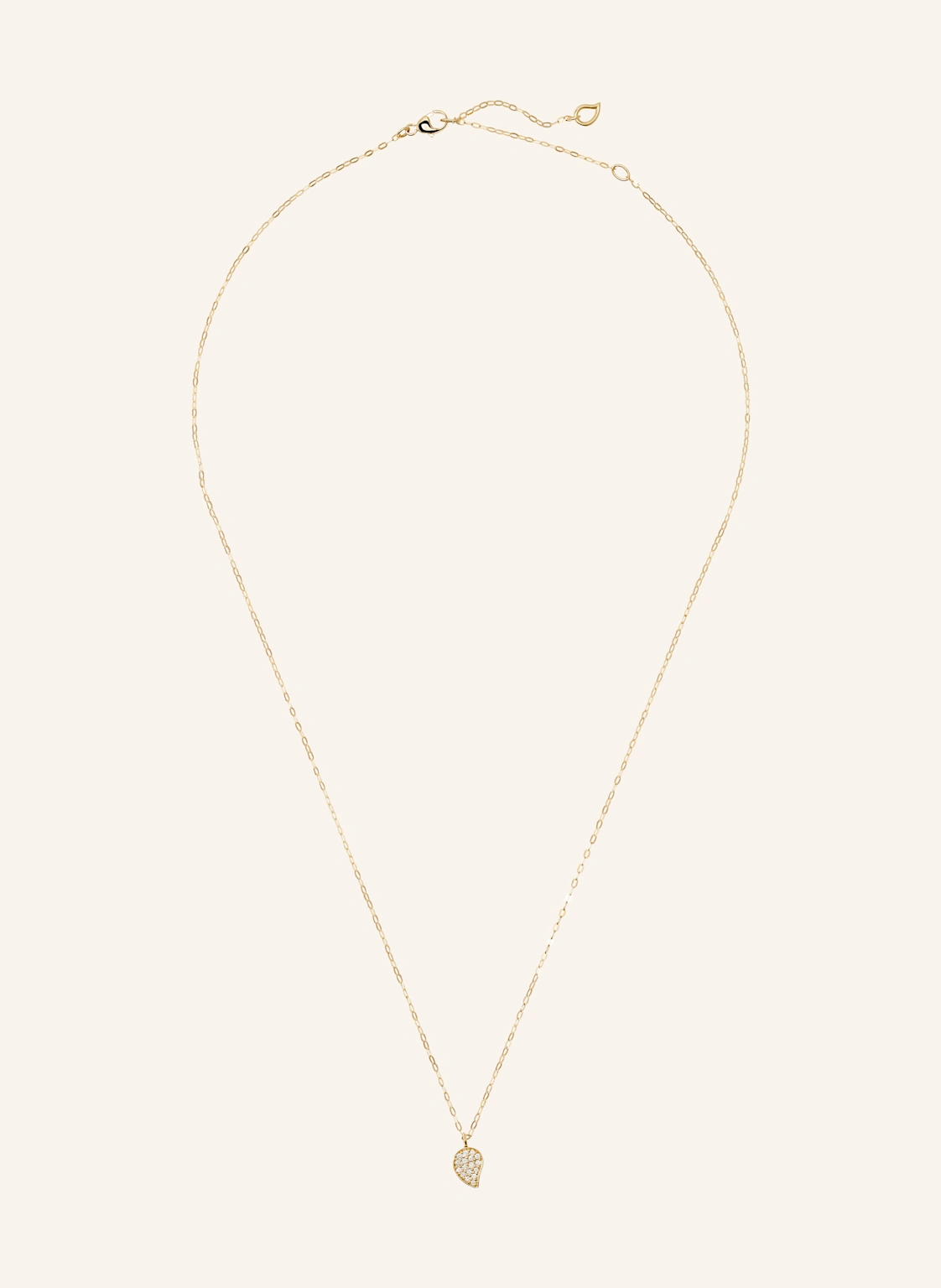 TAMARA COMOLLI Halskette SPARKLE aus 18 Karat Gelbgold mit Diamant Pavé