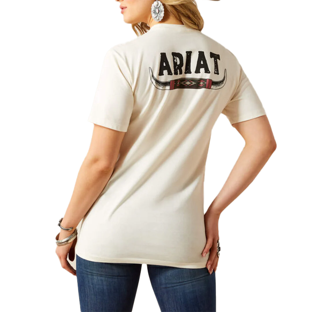 Женская футболка Ariat с изображением бычьих рогов