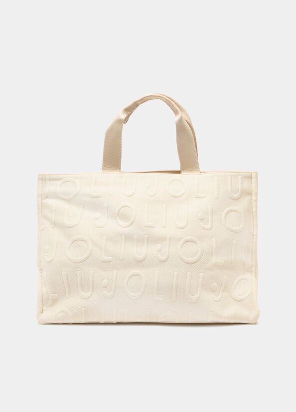 Borsa tote media in maglia