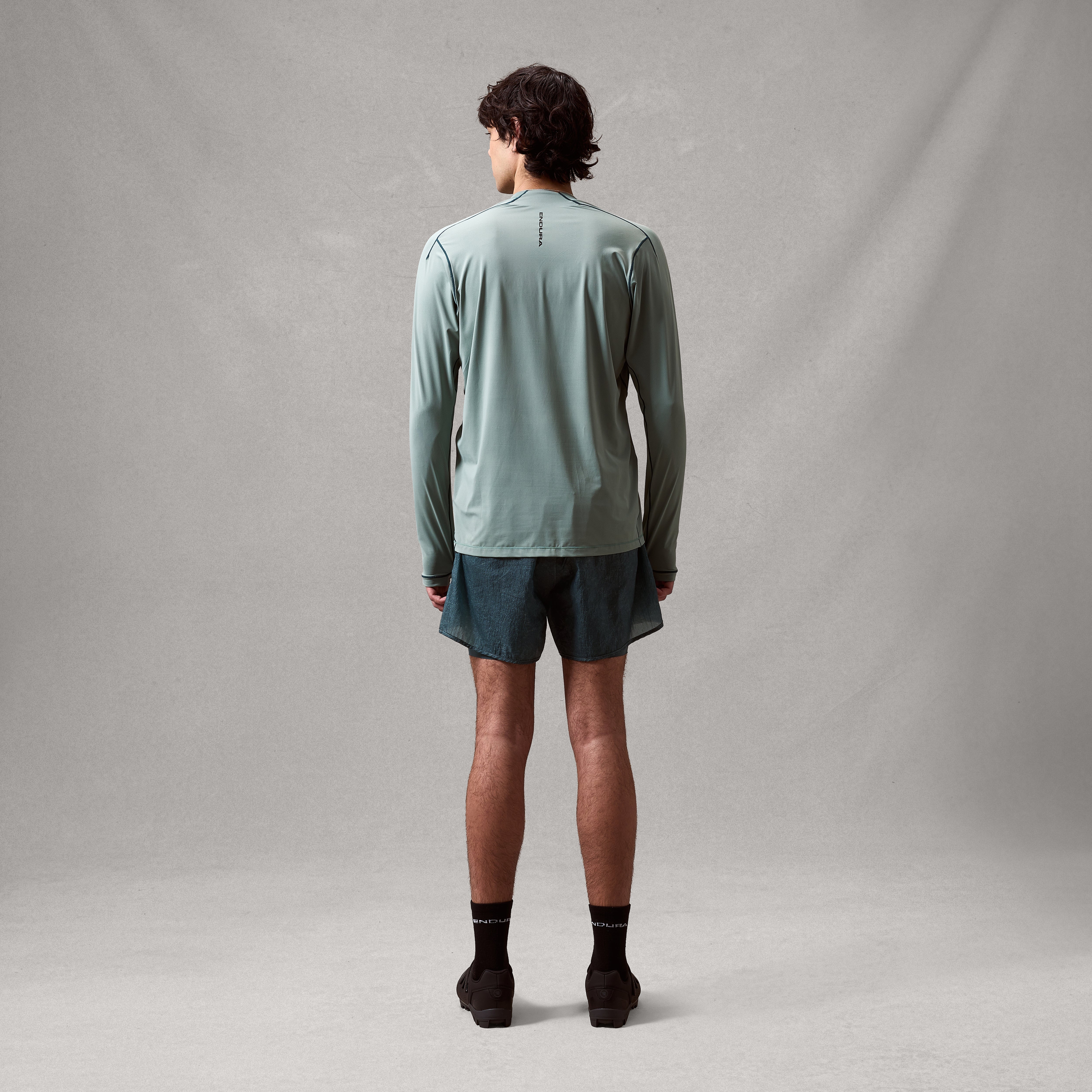 Men's AllTrack Rout L/S Tech Tee - Sage Green