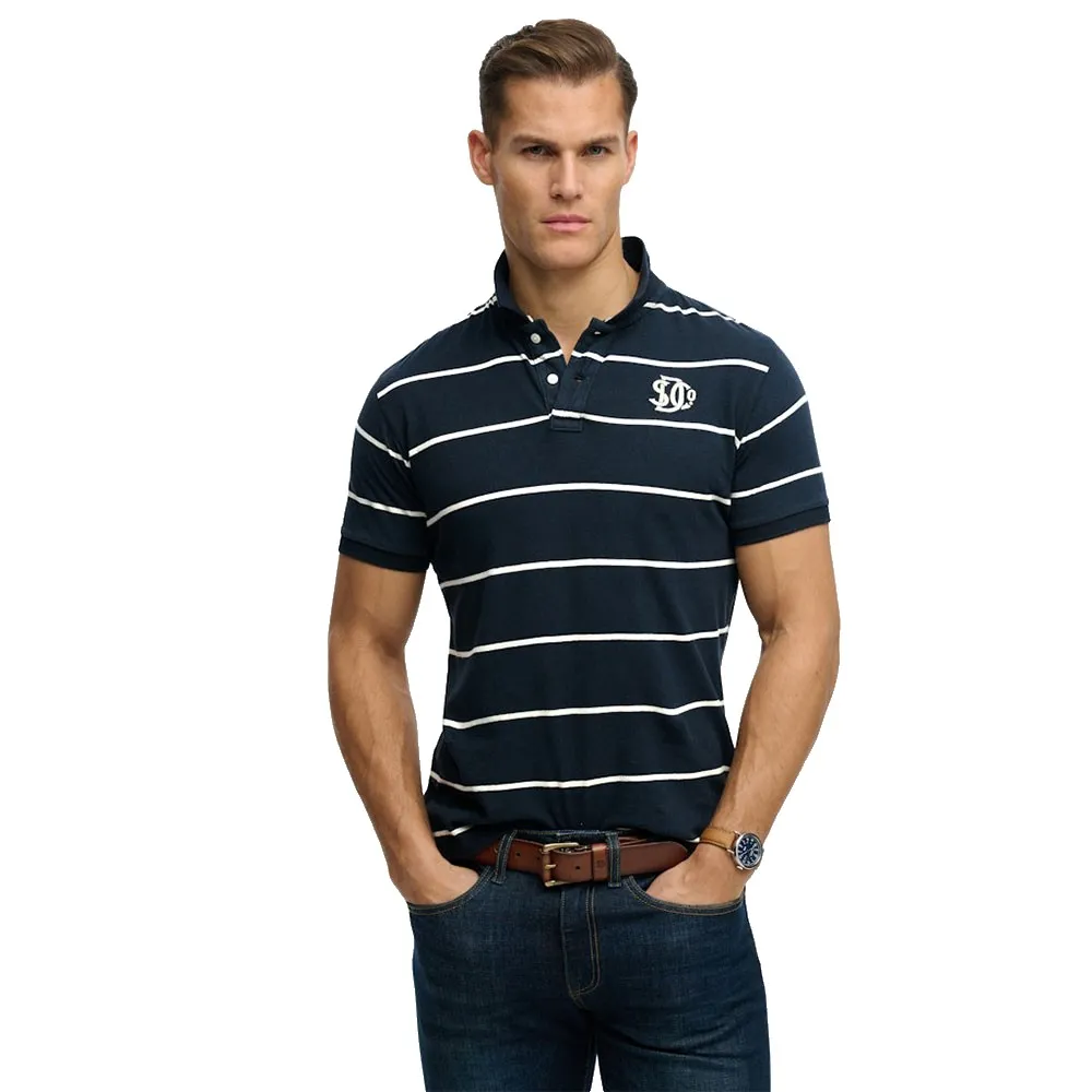 Superdry Vintage Stripe Jersey short sleeve polo