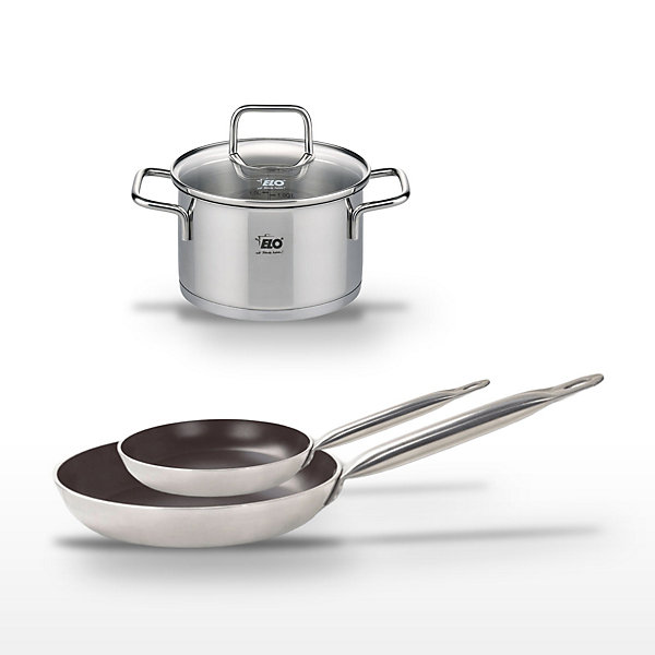 Lot Poêles 24cm &32cm Elo Bistro Line avec Faitout 12cm
