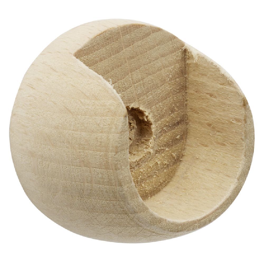 Support pour tringle naissance en bois naturel Ø20mm x2