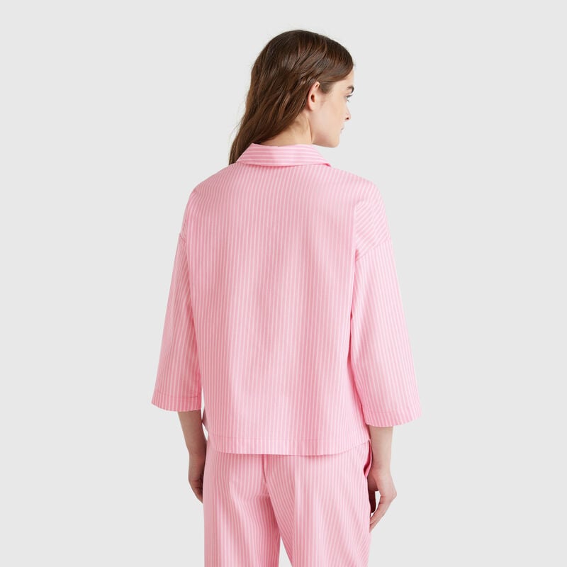 Vertical striped pyjama jacket