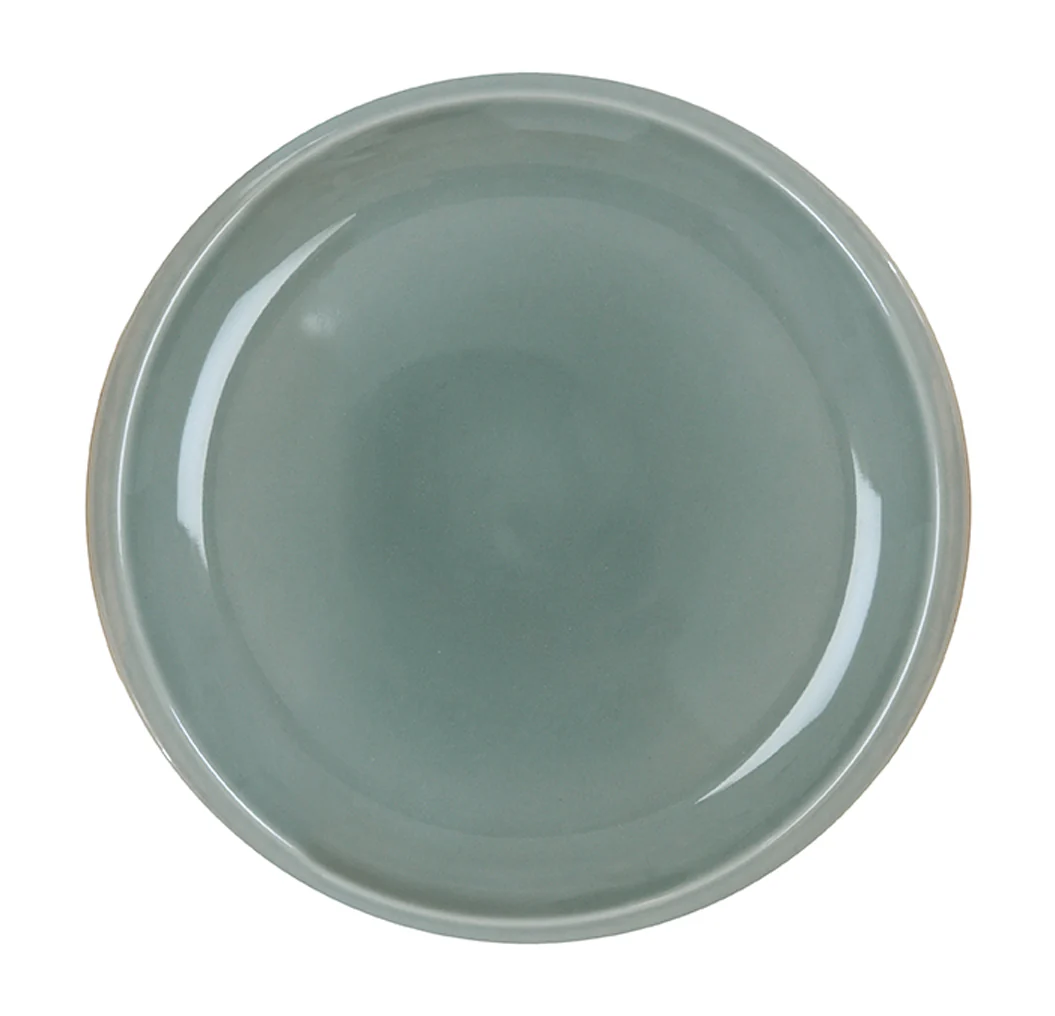 assiette de présentation gris oxyde