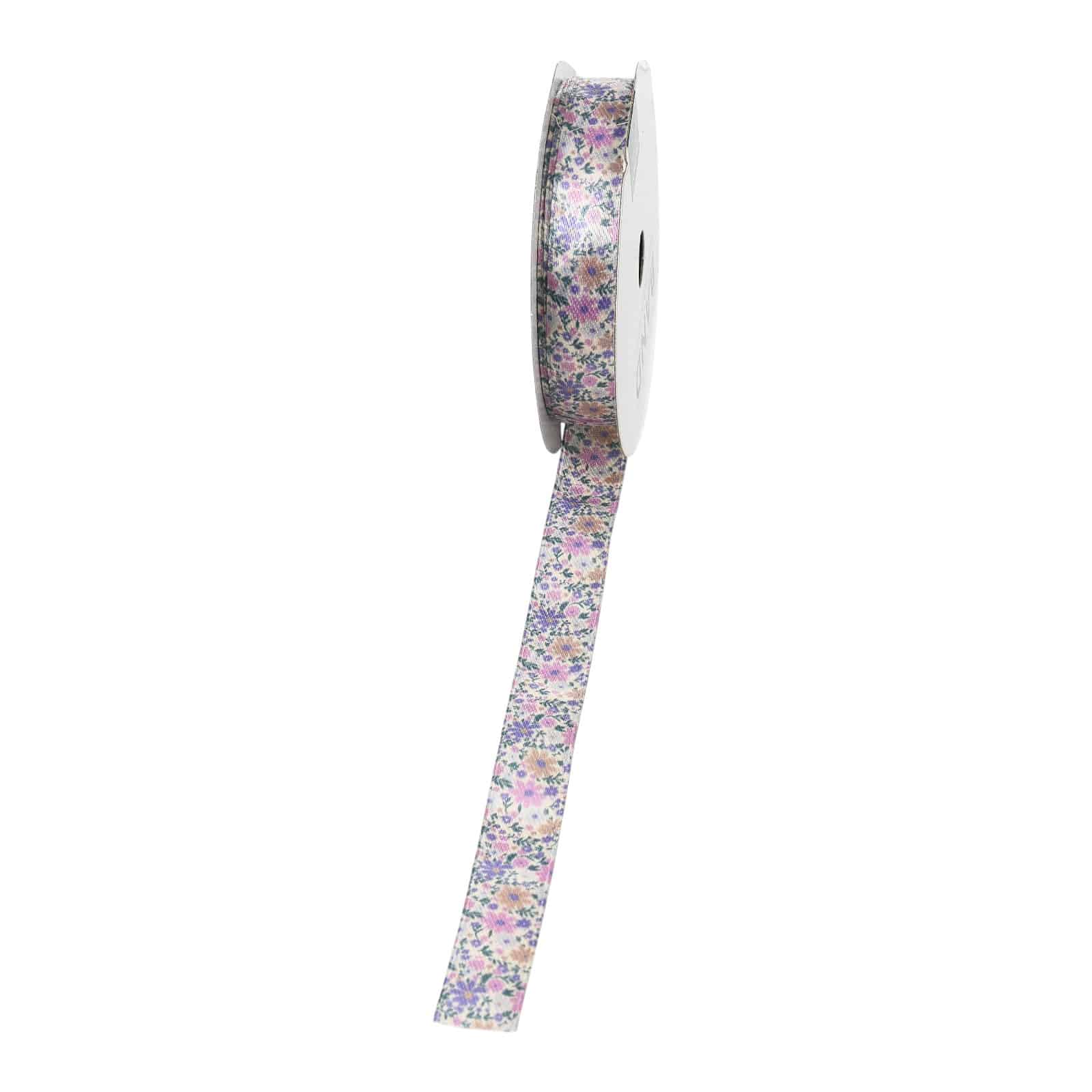 Satin-Band Flora Violett,L 3.000 x B 15 mm, 3 m