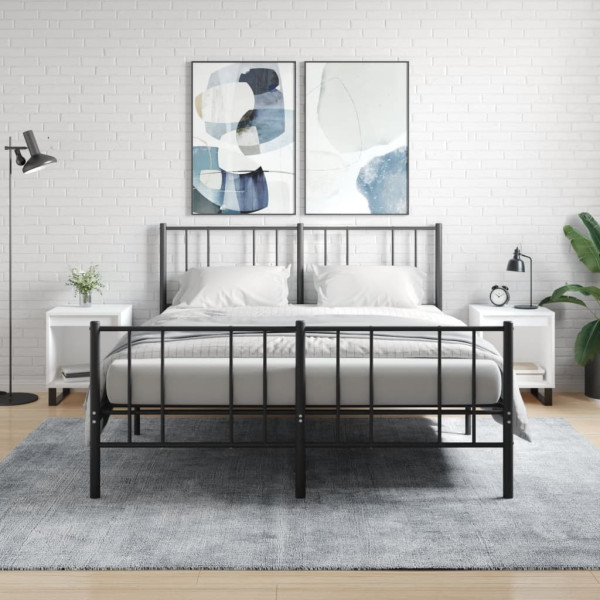 2x Szafka Nocna Stolik Komoda Biała Do Sypialni Pokoju Salonu 40x35x50 cm