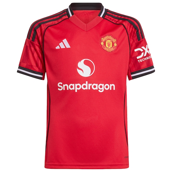 Manchester United adidas Youth Home 2025/26 Custom Replica Jersey - Red