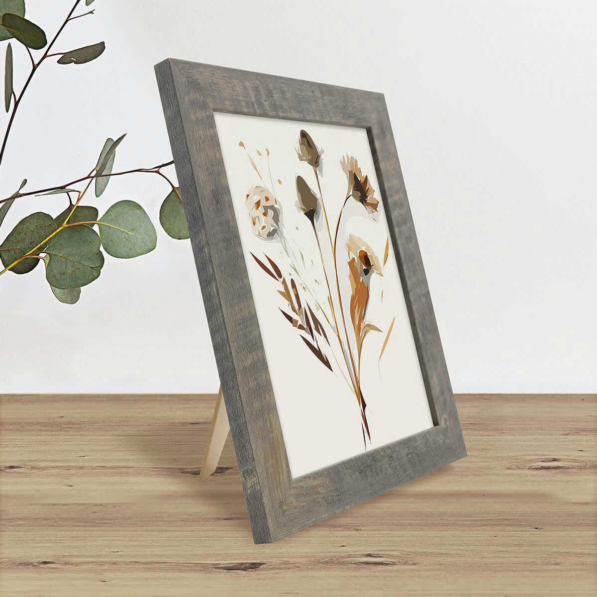 ALIZEE - Cadre photo Brun 15x20 cm résine recyclée