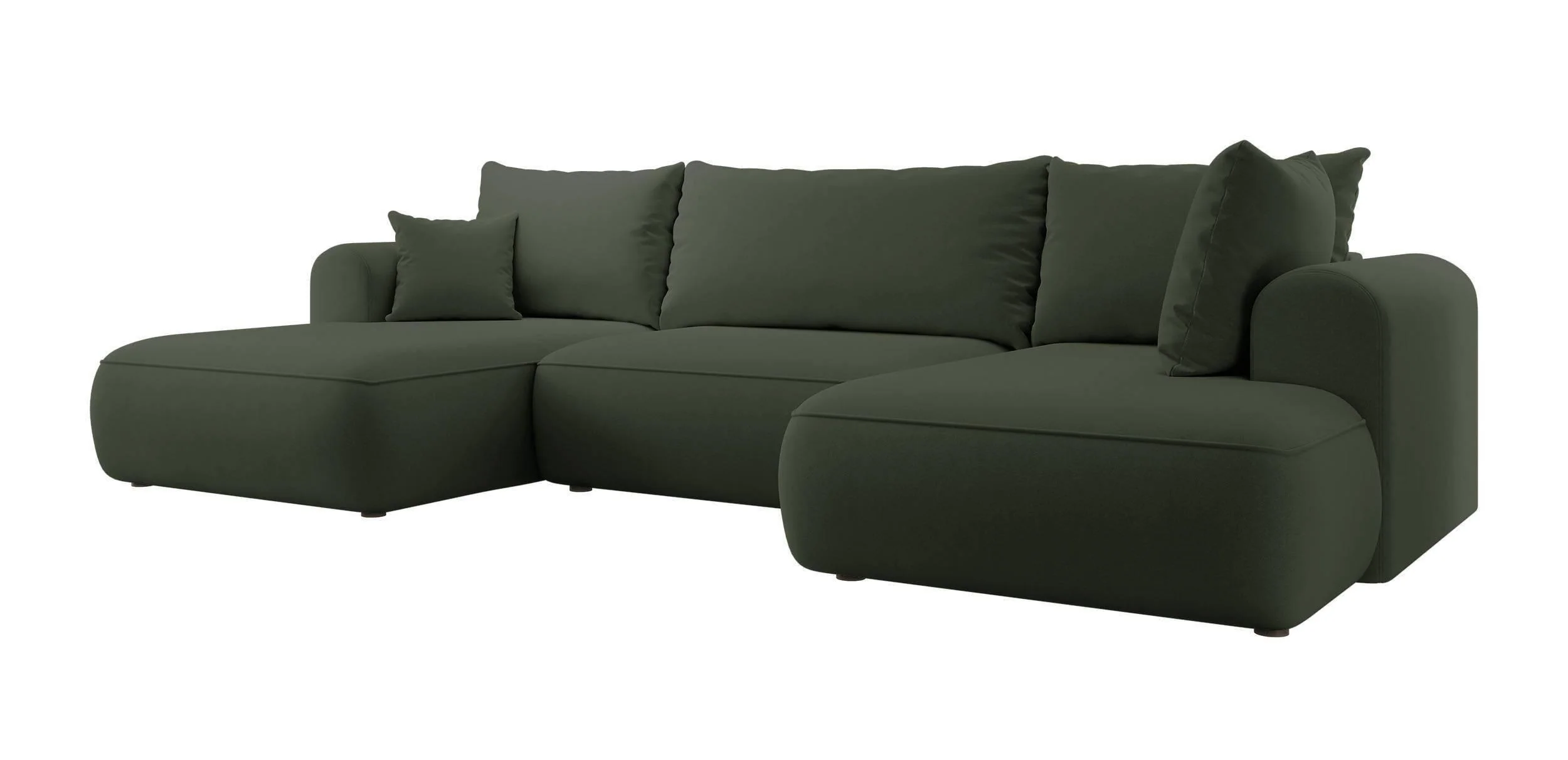 U-bank Philipa rechts velvet met slaapfunctie