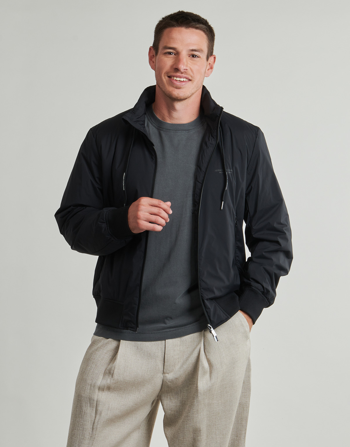 Armani Exchange - BLOUSON JACKET - Black