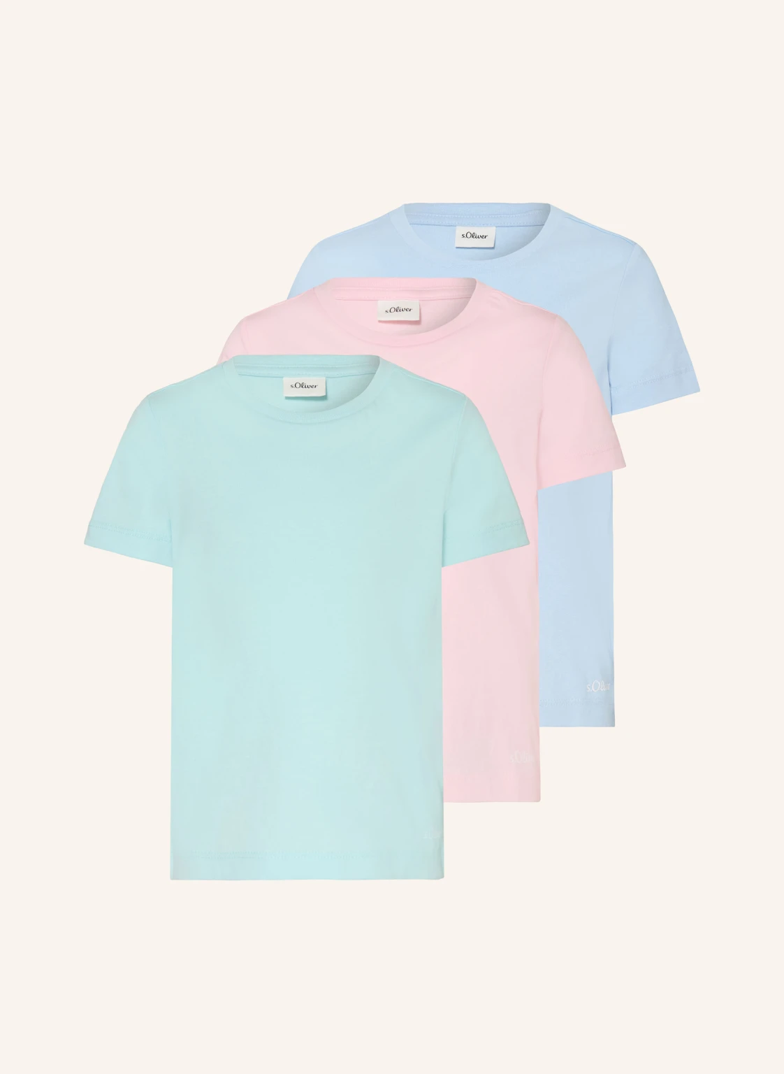 s.Oliver RED 3er-Pack T-Shirts