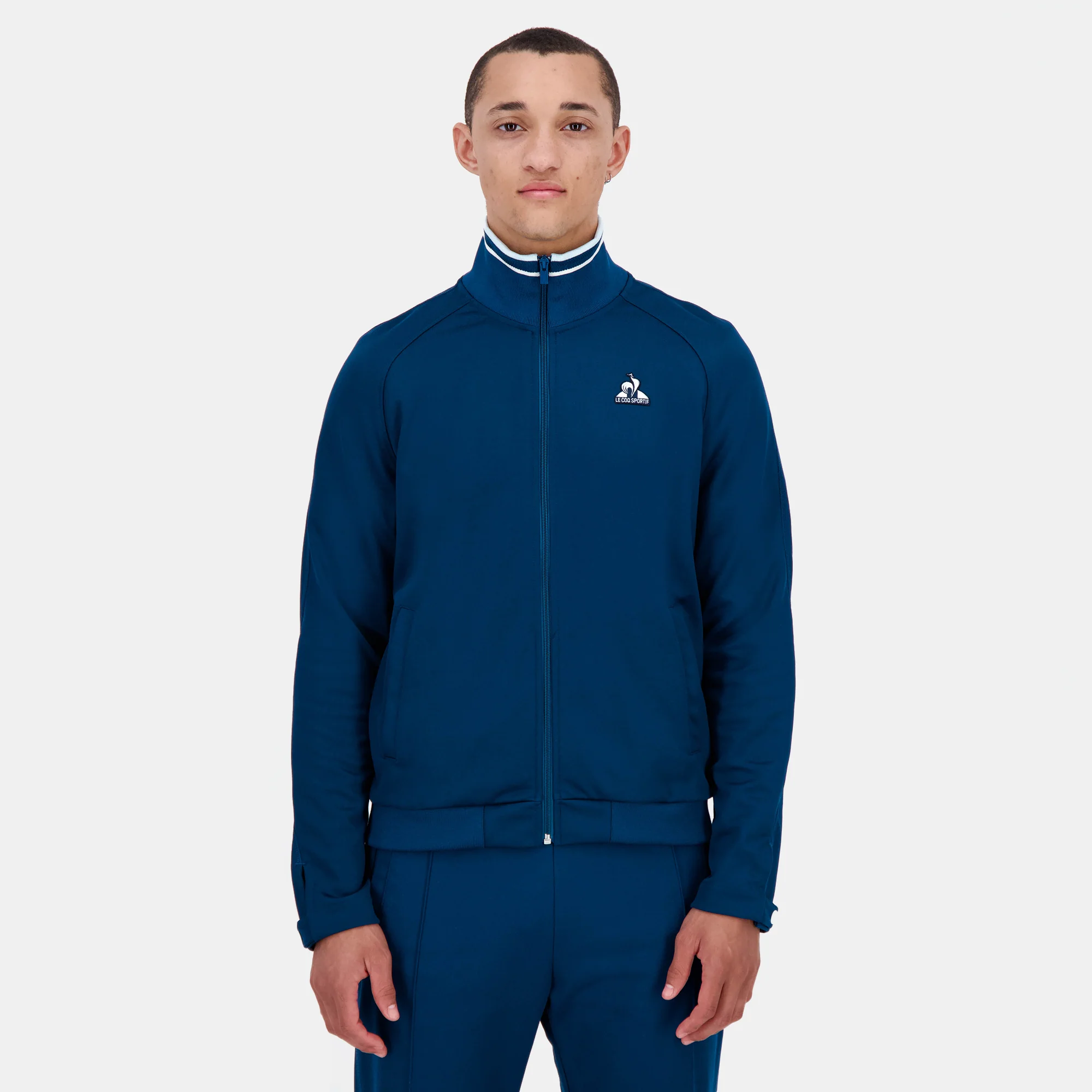 2510646-HERITAGE LF FZ Sweat N°2 M gibraltar sea | Sweat zippé Homme