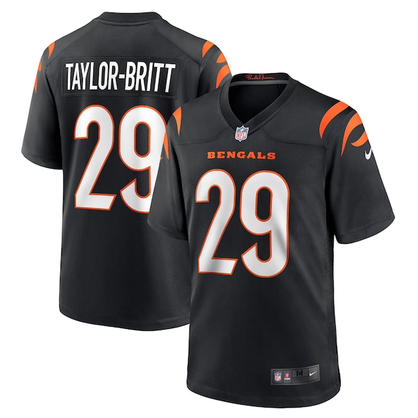 Cam Taylor-Britt Cincinnati Bengals Nike Game Player Jersey - Black/Orange/White