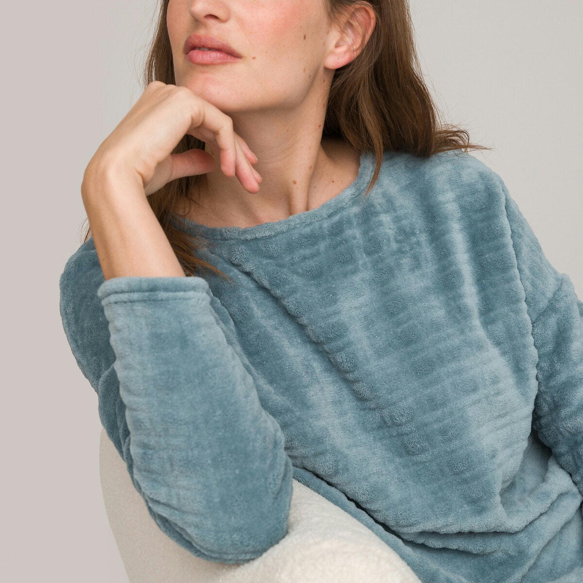 Pyjama manches longues, en maille polaire