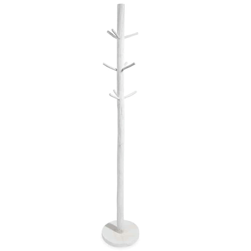 Inès - Porte-manteau tronc d'arbre en chêne blanc