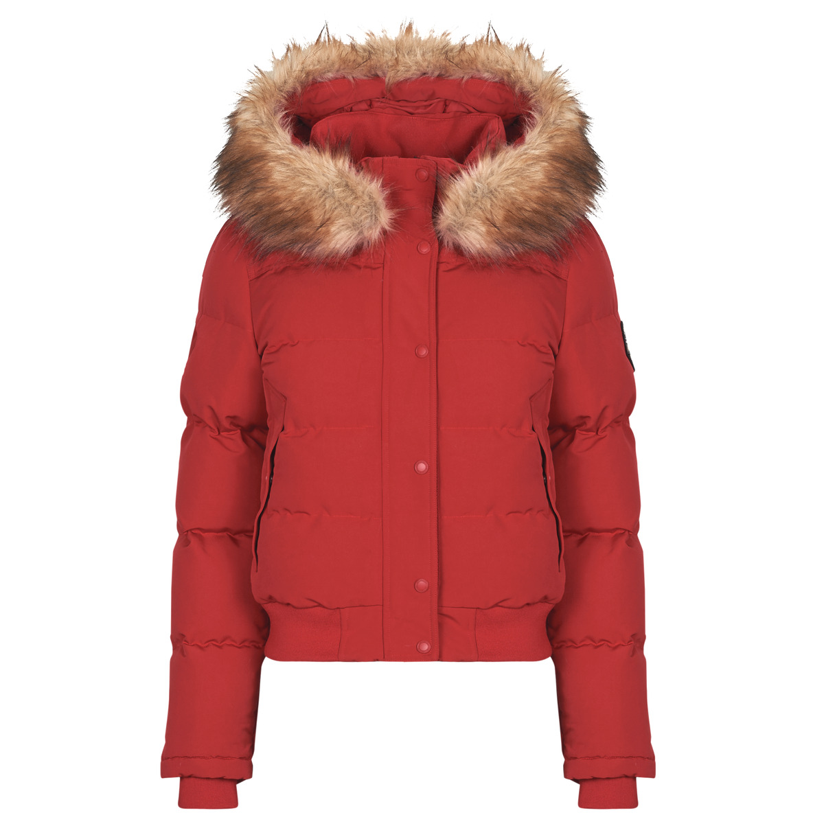 Superdry - EVEREST HOODED BOMBER JKT - Red
