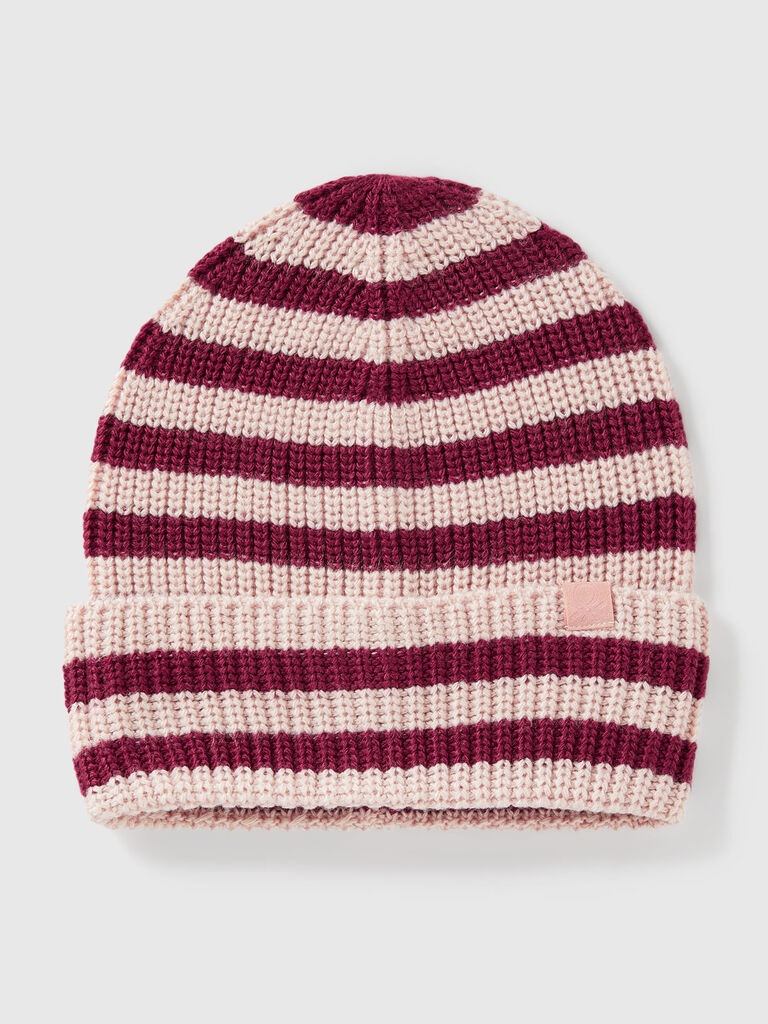 Striped knit hat