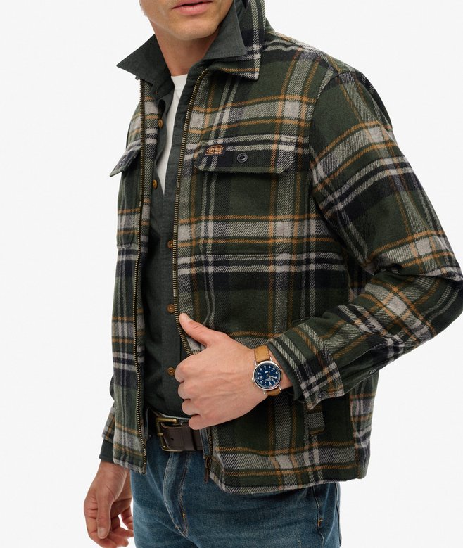 Wool Blend Miller Zip Overshirt