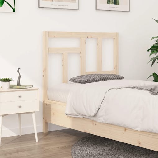 NNEVL Bed Headboard 95.5x4x100 cm Solid Wood Pine