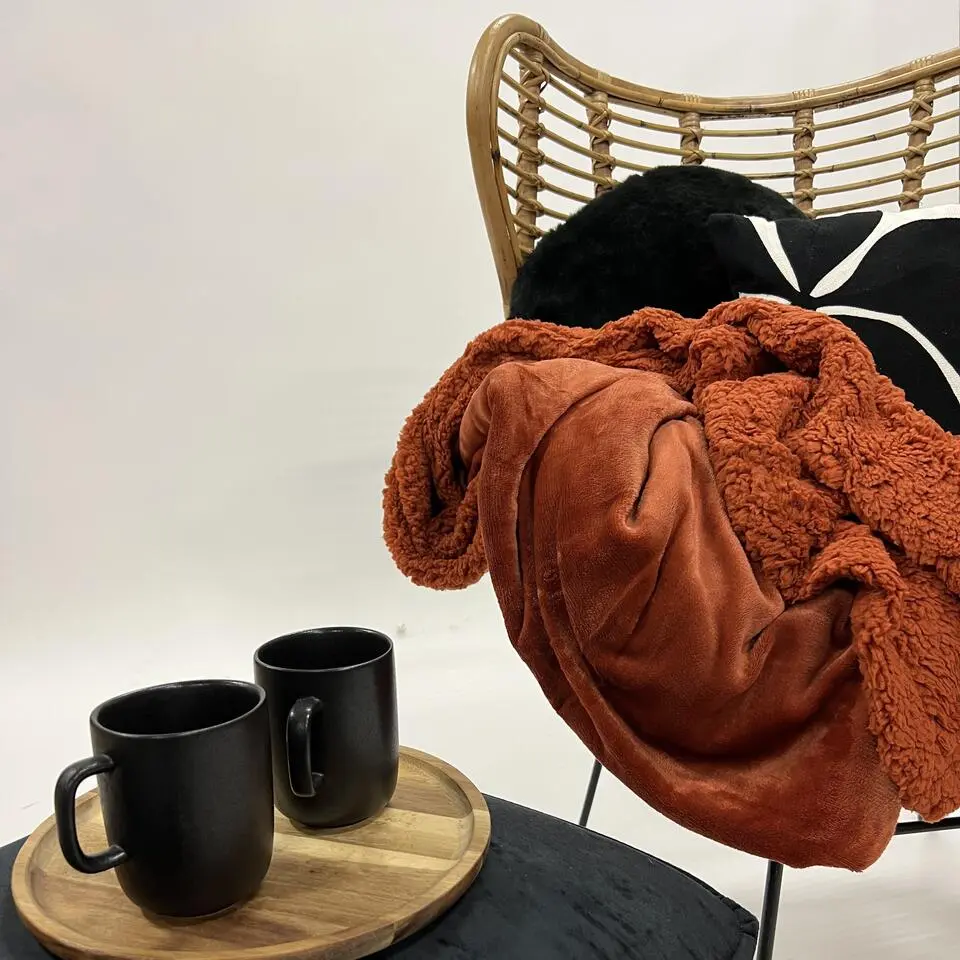 Plaid Stanley - Potters Clay - 150x200 cm