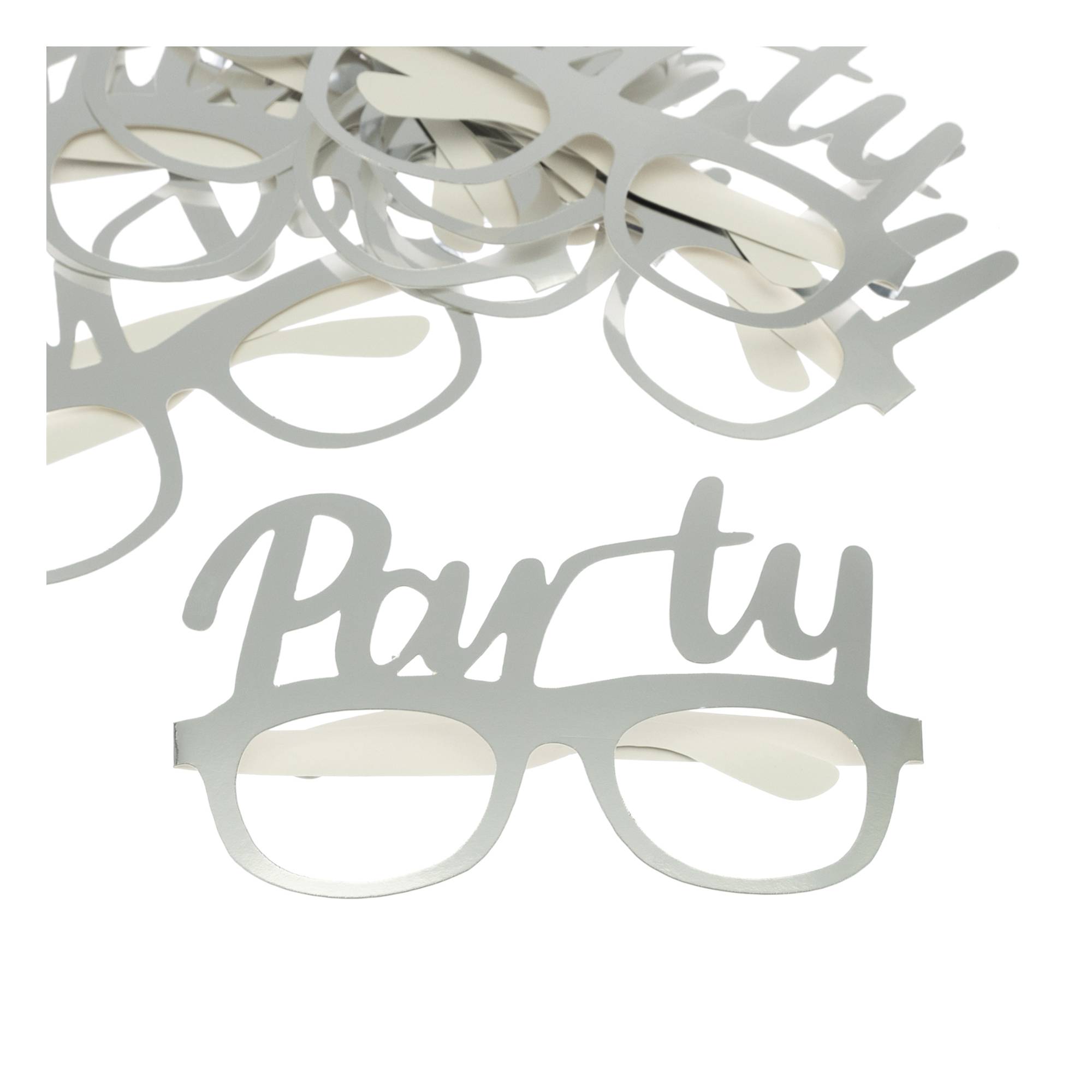 Silver Foil Party Glasses 8 Pack