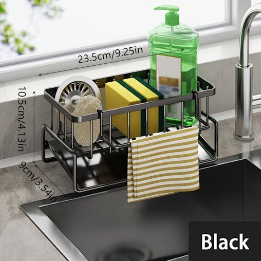 NNETM Rag Holder Sponge Drain Basket for Bathroom & Kitchen