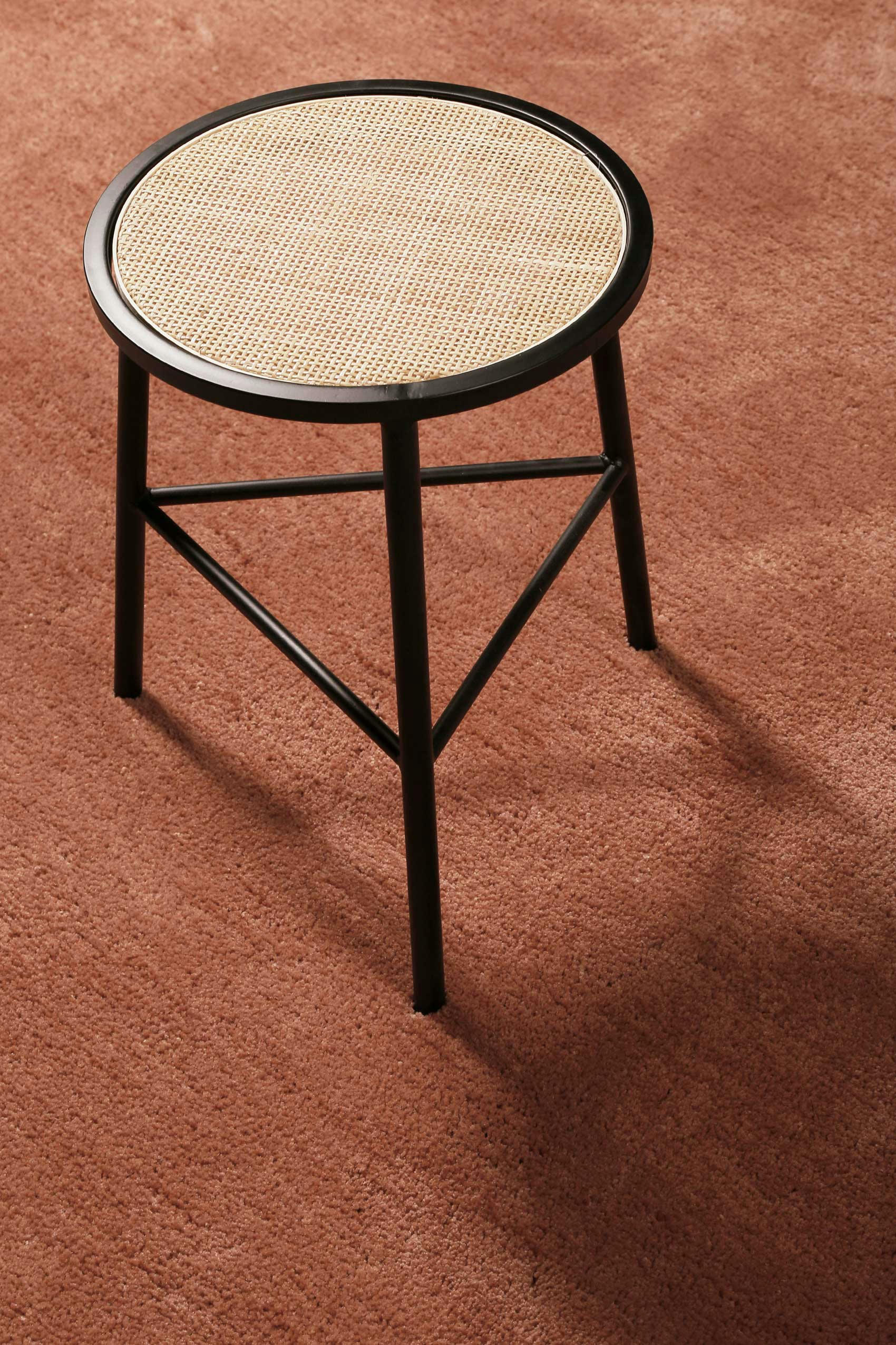 PISA - Tapis en microfibre dense cognac 160x230 cm