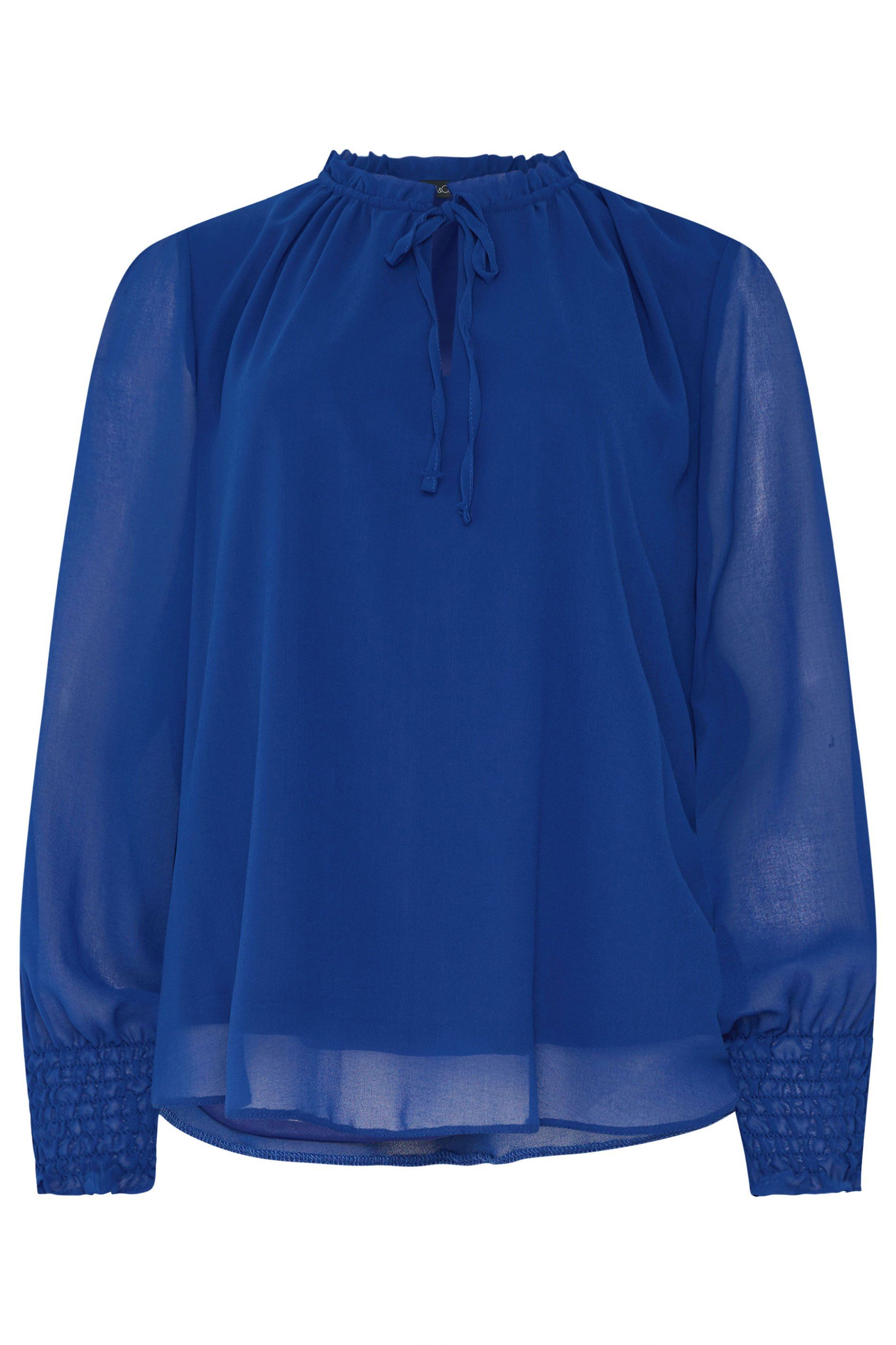 M&Co Tie Neck Blouse