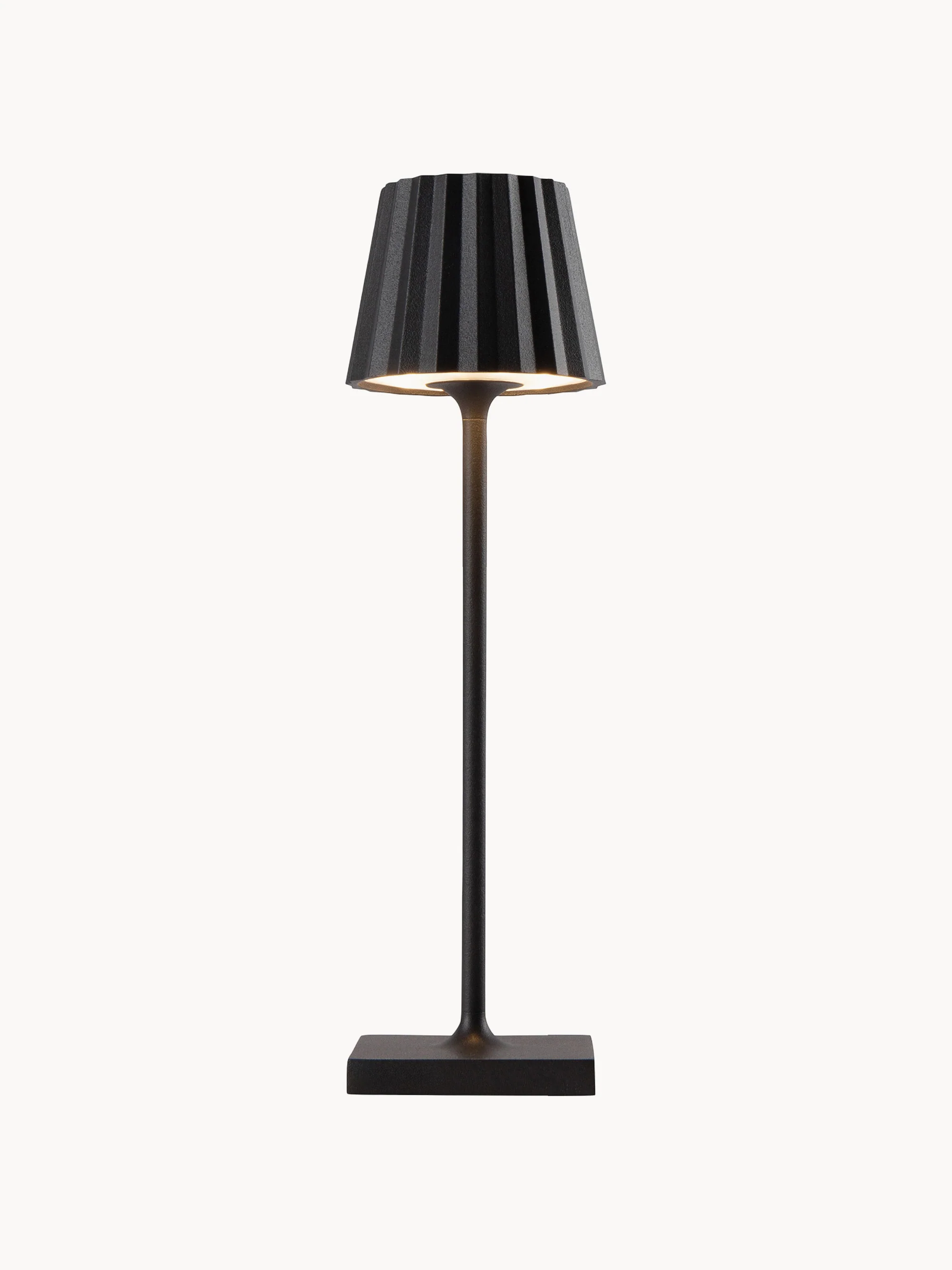 Mobile LED-Außentischlampe Troll Nano RC, dimmbar