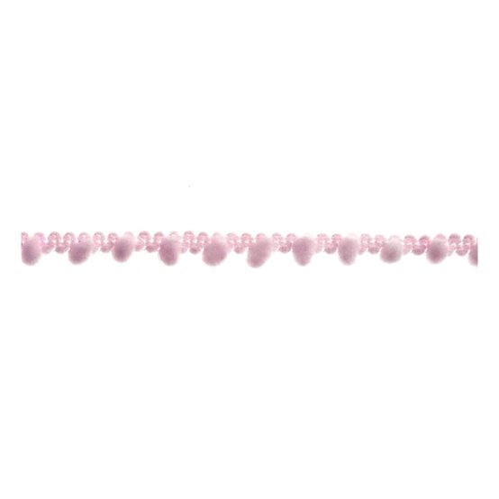 Light Pink 7mm Pom Pom Trim by the Metre
