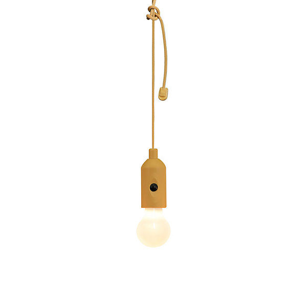 Ampoule suspendue orange l.5,6 x H.27 cm