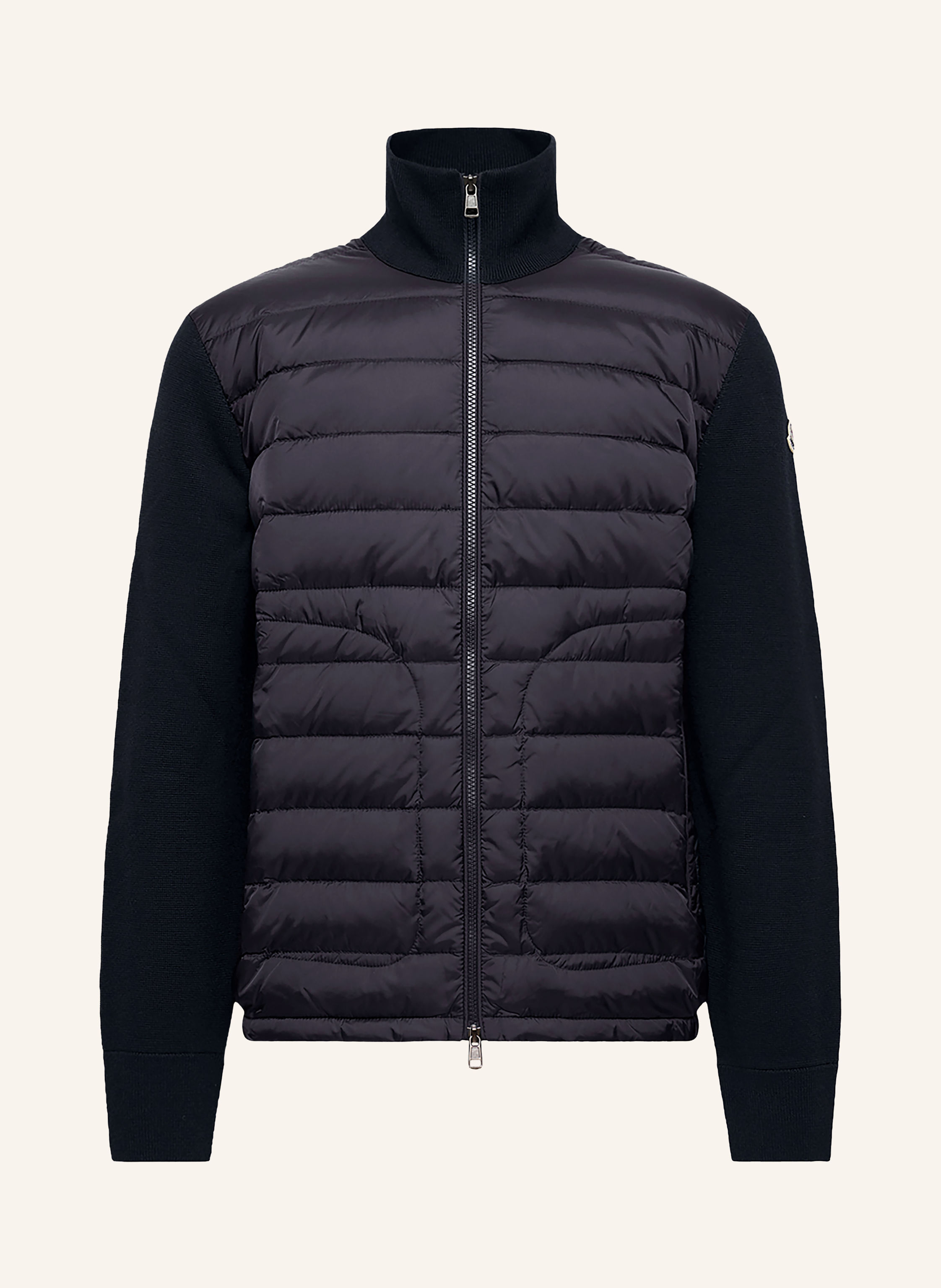 MONCLER Lightweight-Daunenjacke im Materialmix