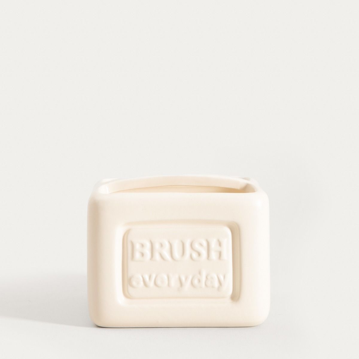 Pojemnik SYLAN na gąbkę śmietankowy 11x8cm