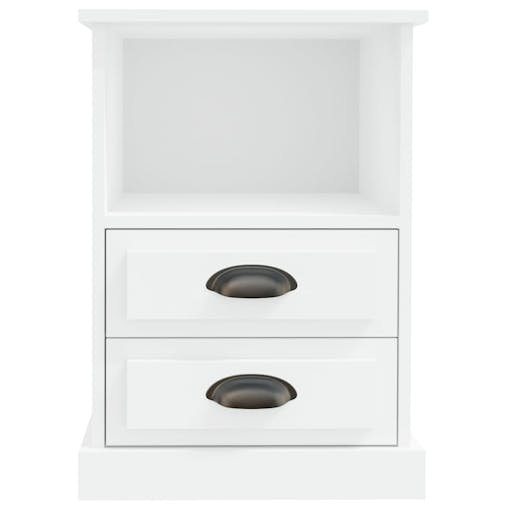 NNEVL Bedside Cabinets 2 pcs White 43x36x60 cm