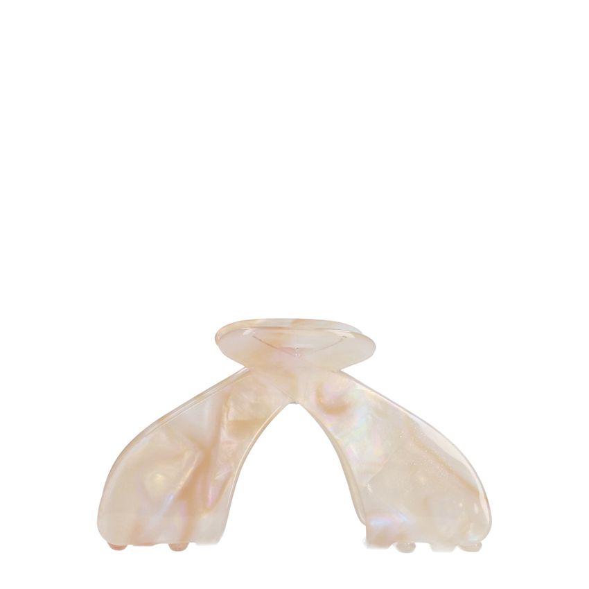 Manfield Beige haarklem met print