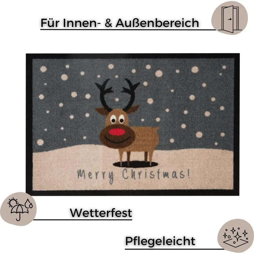 Fussmatte Rentier