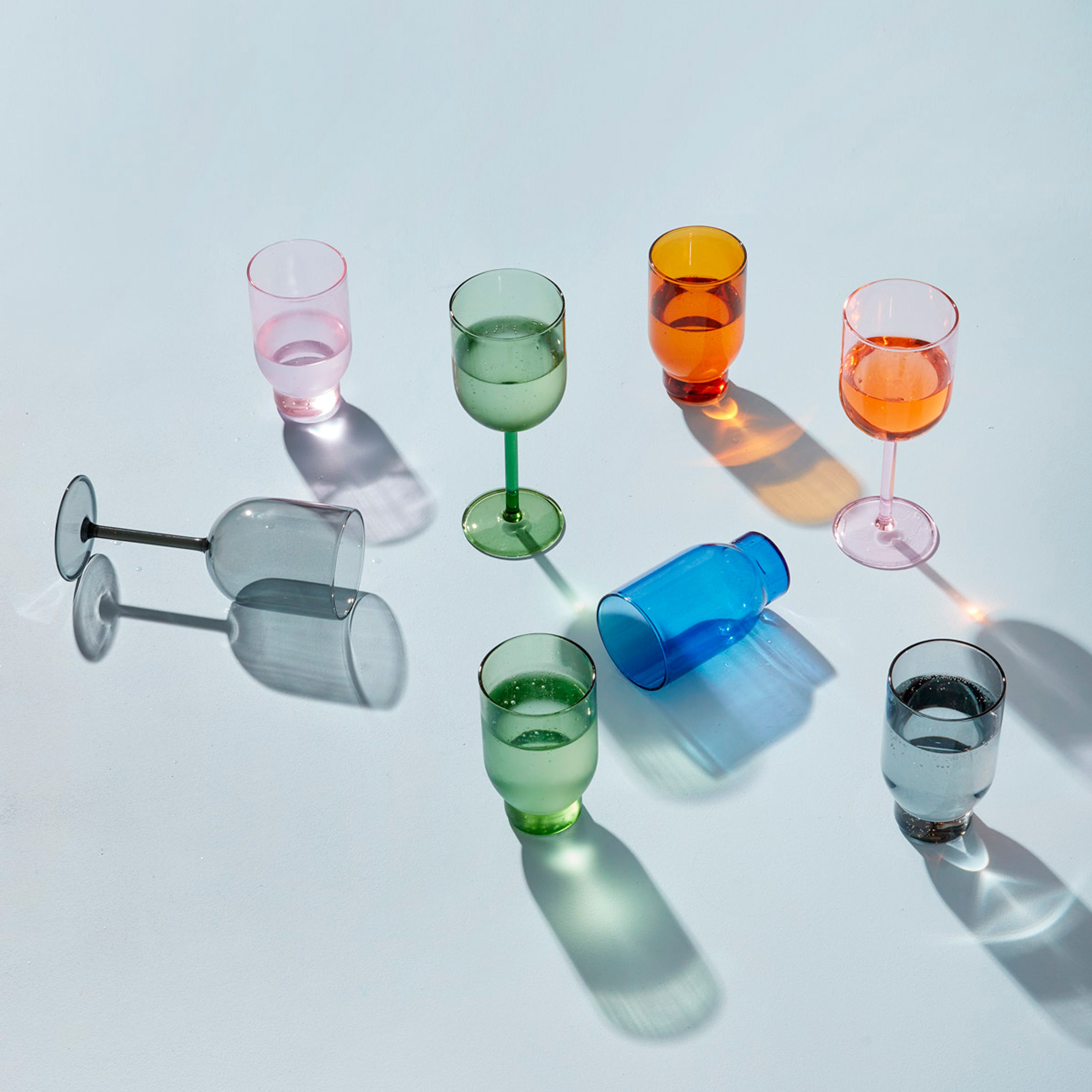 Studio About Glassware Wijnglas - Set van 2 - Green