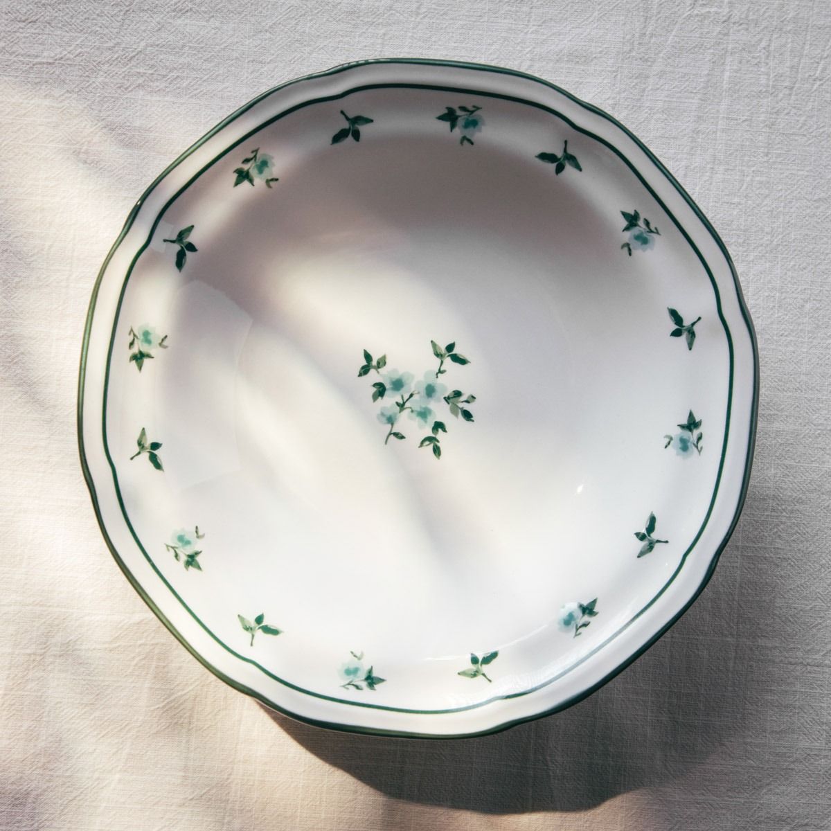 Talerz GRETA głęboki zielony 22 cm