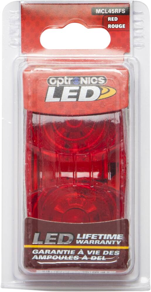 LED Oblong Clearance Marker/Light, 2-Bulb, Red