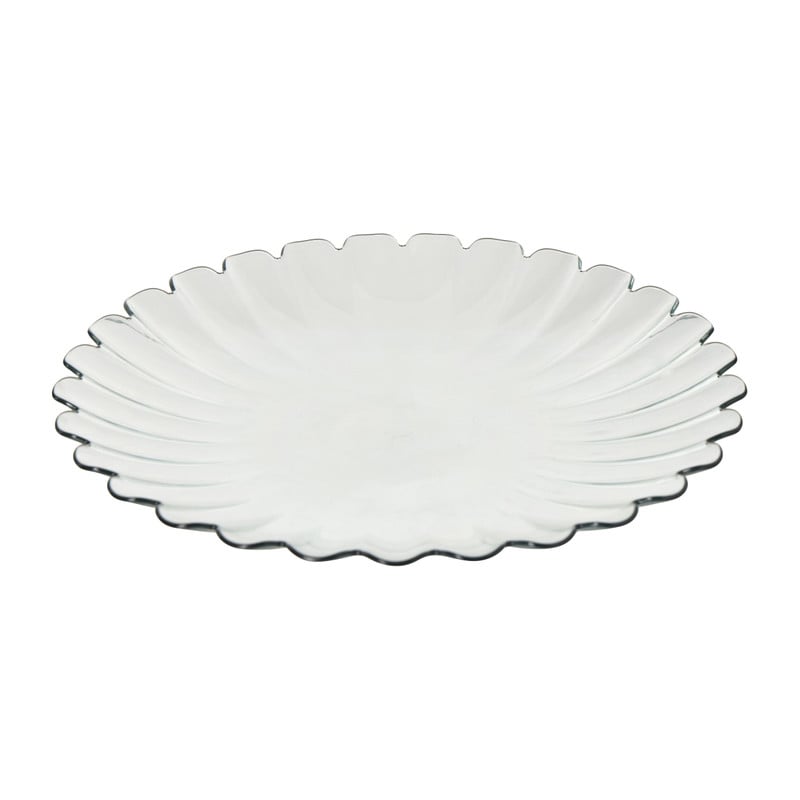 Dinerbord geschulpt - groen - &Oslash;28x2.5 cm