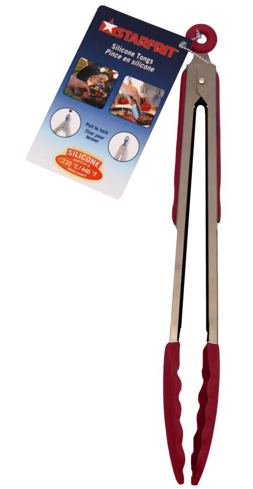 Starfrit Silicon Tongs, 12-in