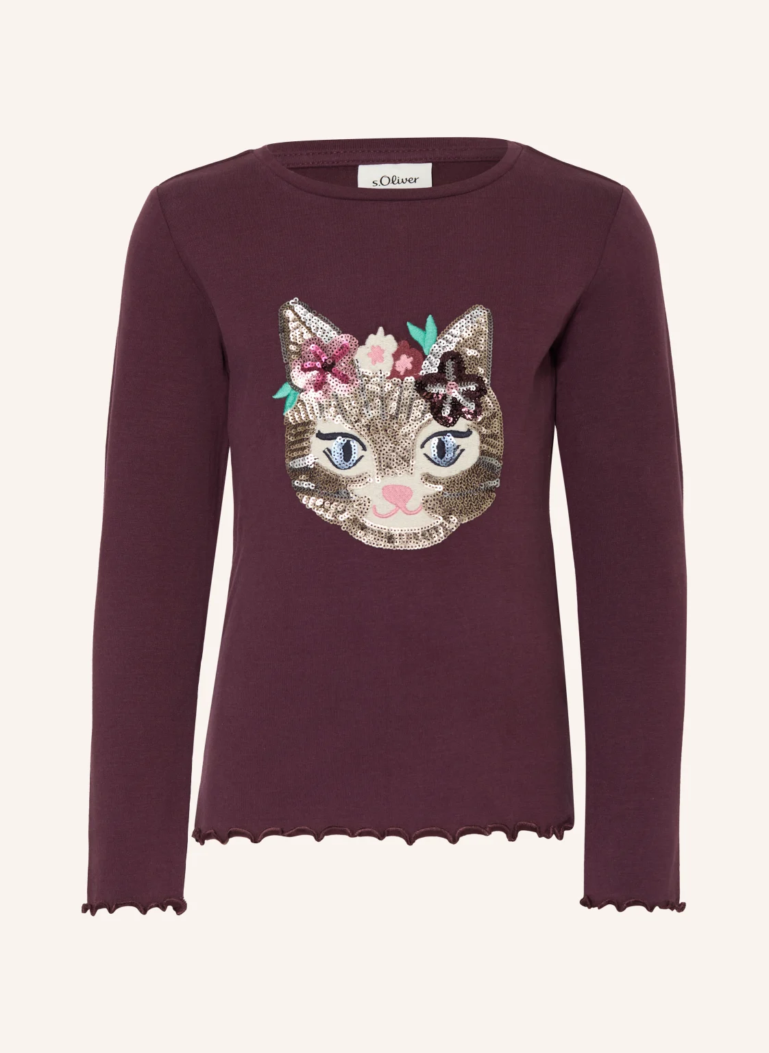 s.Oliver RED Longsleeve mit Pailletten