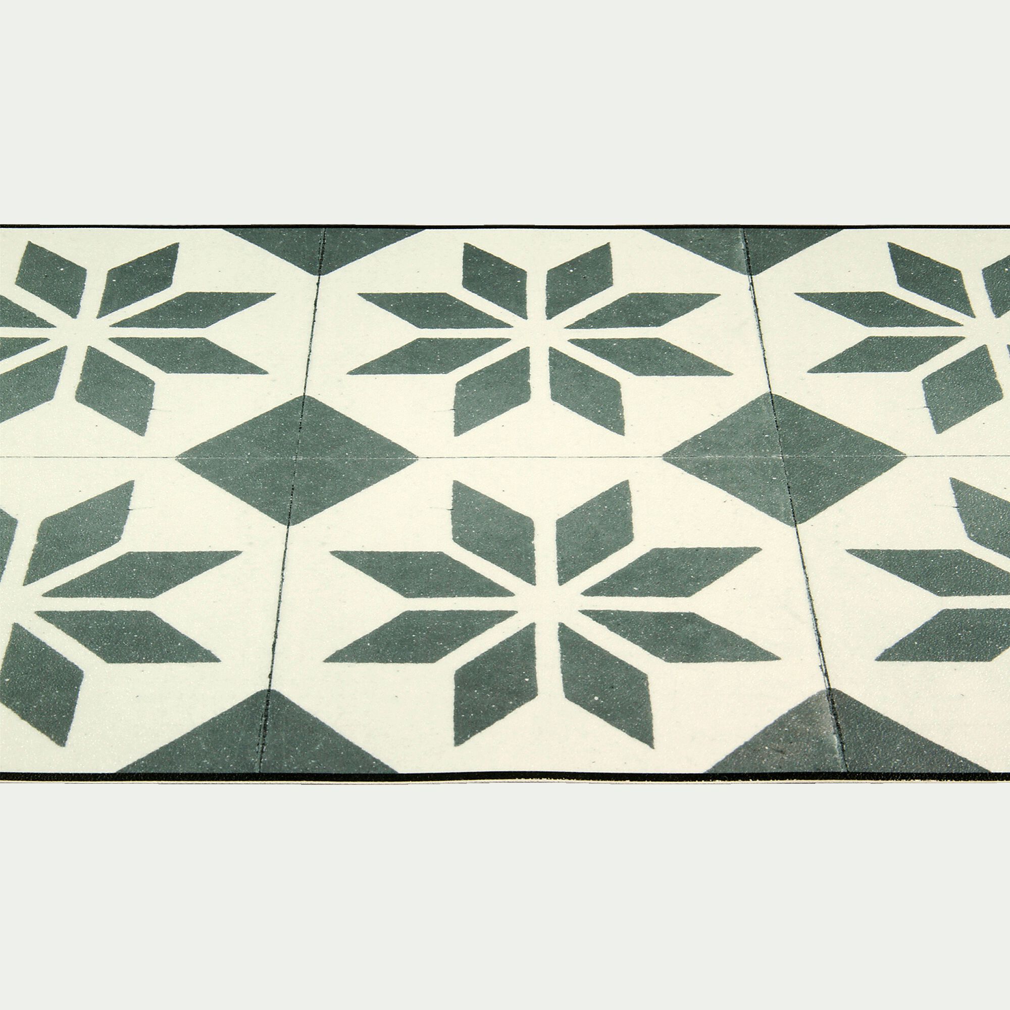 SOLENE - Tapis de cuisine carreaux de ciment en vinyle 50x120cm