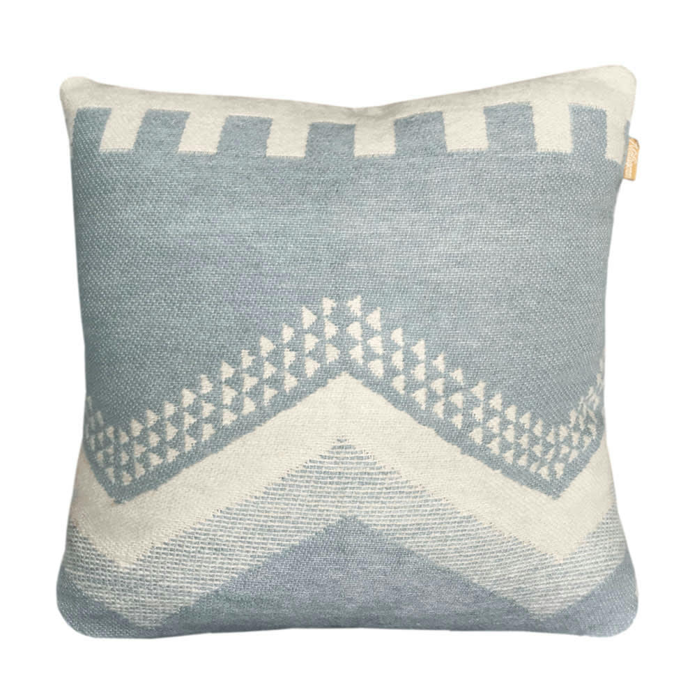 NOMAD - Coussin Zig Zag Fun blue 50x50